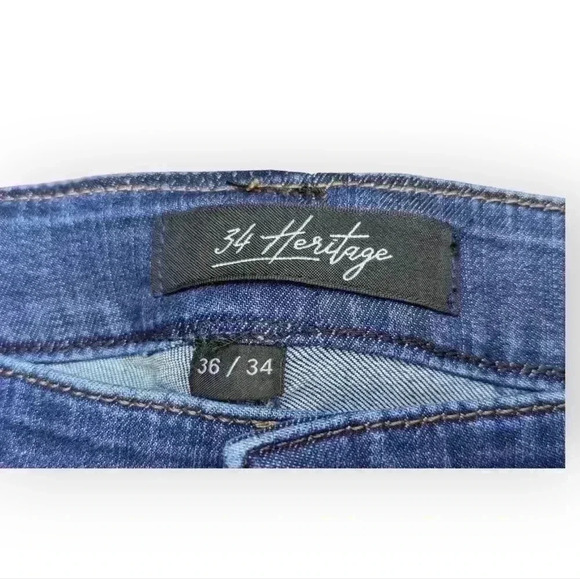 34 Heritage Courage Mid Rise Straight Leg Jeans 36/34 - Picture 14 of 16